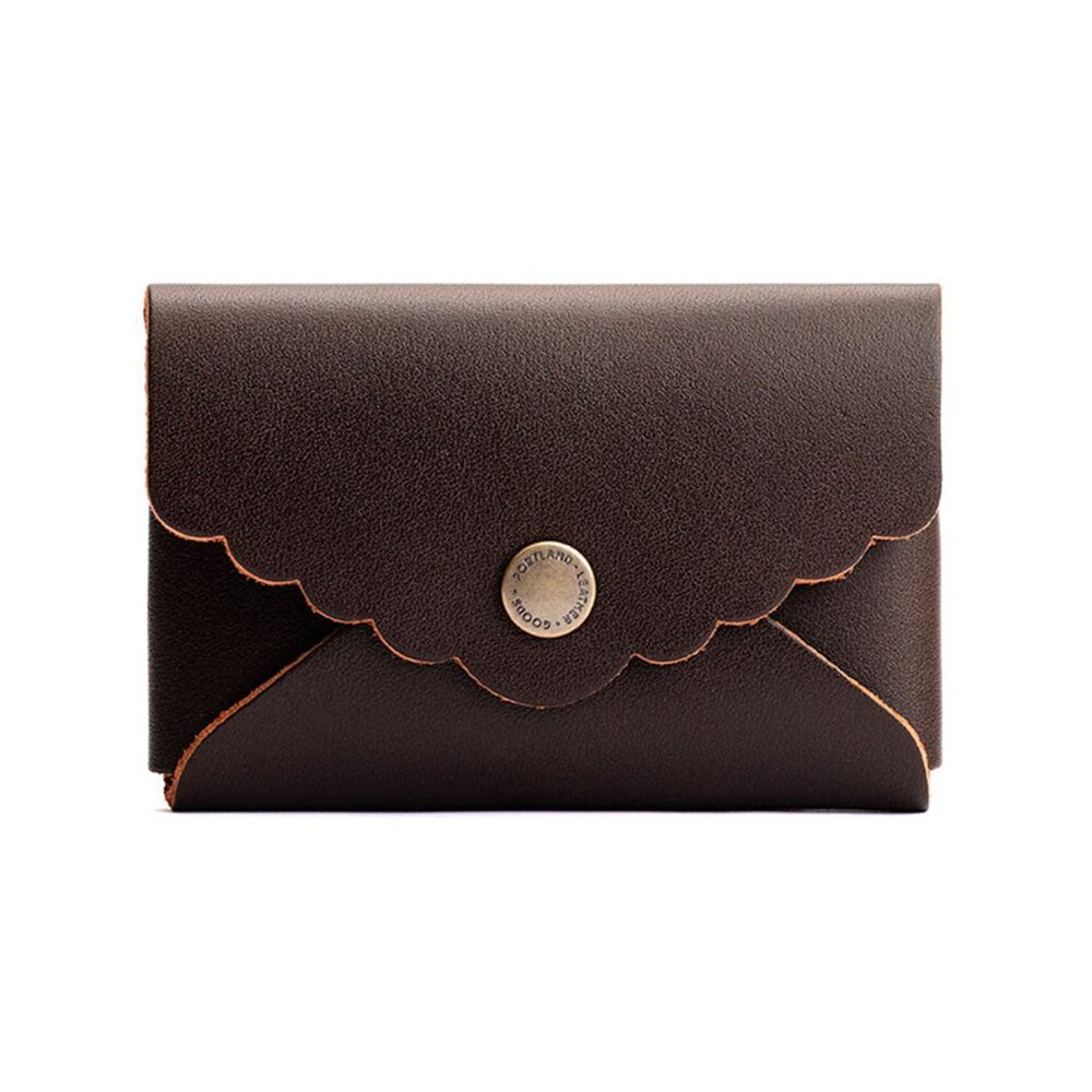 Portland Leather dark brown "Grizzly" Daisy Plus wallet NWT - Picture 3 of 5